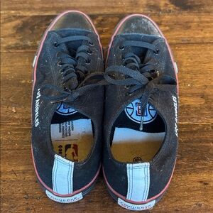 Converse Black Sneakers with Red Accents